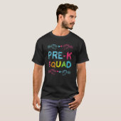 プレKスクワッドプリスクール先生新学期 Tシャツ (正面フル)