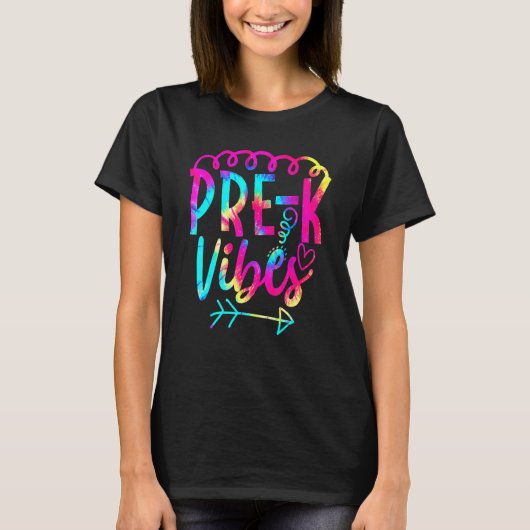 プレKビベス新学期絞り染め先生学生 Tシャツ (正面)