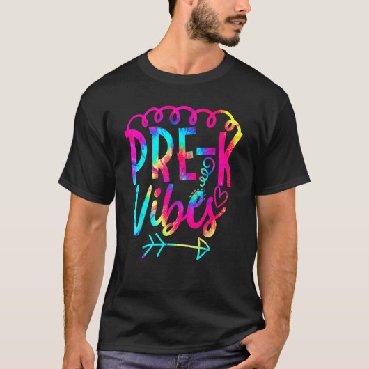 プレKビベス新学期絞り染め先生学生 Tシャツ (正面)