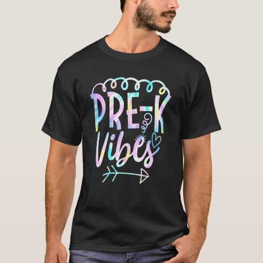 プレKビベス新学期絞り染め先生学生 Tシャツ (正面)