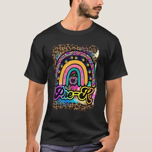 プレKビーズチームレトロ絞り染め1日目の学校 Tシャツ (正面)