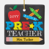 プレKプレスクール先生キープサケブライトシャルボード セラミックオーナメント (裏面)
