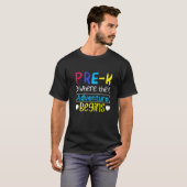 プレK先生アドベンチャーが初日の先生を開始 Tシャツ (正面フル)