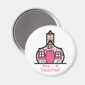 プレK先生絵を描（ばちゃばちゃ）跳ねる マグネット (正面/裏面)