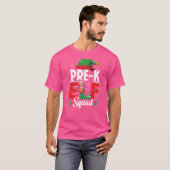 プレK小妖精や小人分隊先生クリスマスマッチンググループP Tシャツ (正面フル)