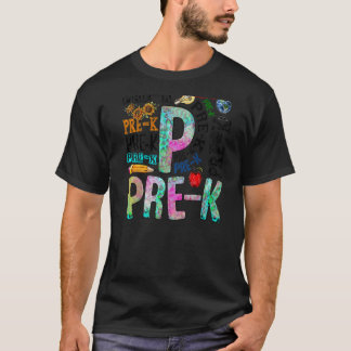 プレk新学期ペンシルレオパードプレk先生 tシャツ