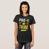 プレK部族先生最初の日プリスクール戻るSc Tシャツ (正面フル)
