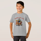 プロおもしろいのような猫のスナキン Tシャツ (正面フル)