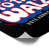 プロおもしろいカマラハリスウォルズ選挙2024バルツへ ポスター (角)