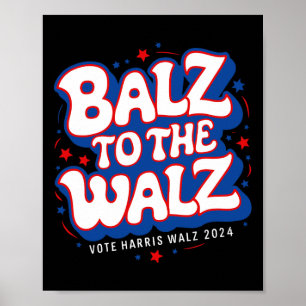 プロおもしろいカマラハリスウォルズ選挙2024バルツへ ポスター