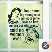 プロおもしろいチョイスのフェミニスト政治漫画 ウィンドウサイン (ホーム)