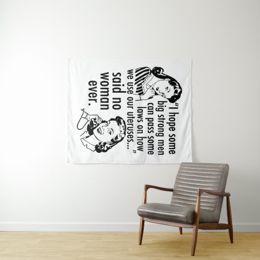 プロおもしろいチョイスのフェミニスト政治漫画 タペストリー (インサイチュ(横))