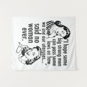 プロおもしろいチョイスのフェミニスト政治漫画 タペストリー (正面(横))