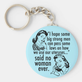 プロおもしろいチョイスレトロフェミニスト政治漫画 キーホルダー