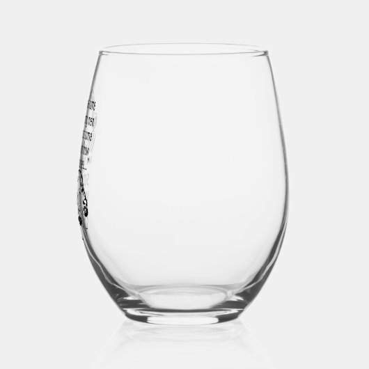 プロおもしろいチョイスレトロフェミニスト政治漫画 ステムなしワイングラス (左)