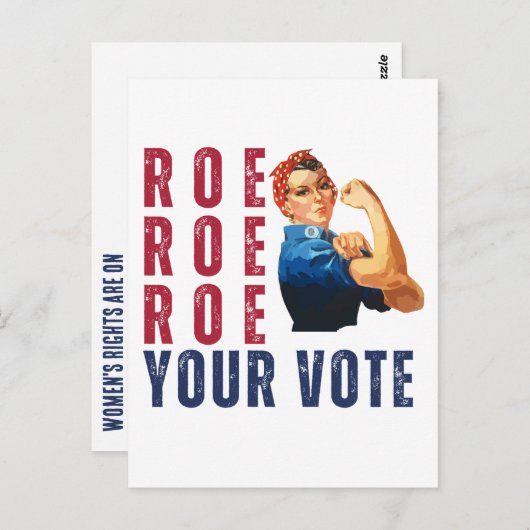 プロおもしろいチョイスレトロフェミニスト政治漫画 ポストカード (正面/裏面)