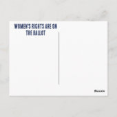 プロおもしろいチョイスレトロフェミニスト政治漫画 ポストカード (裏面)