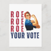 プロおもしろいチョイスレトロフェミニスト政治漫画 ポストカード (正面)