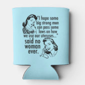 プロおもしろいチョイスレトロフェミニスト政治漫画 缶クーラー (裏面)