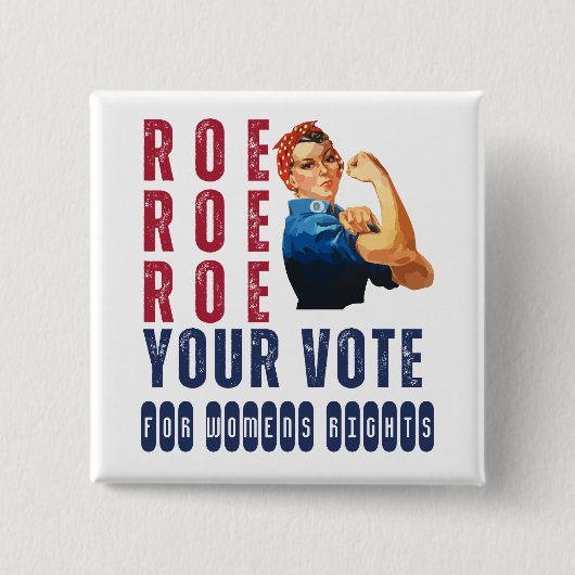 プロおもしろいチョイスレトロフェミニスト政治漫画 缶バッジ (正面)