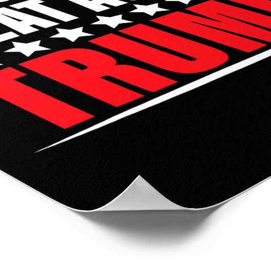 プロおもしろいトランプ再びゴミを素晴らし出す ポスター (角)