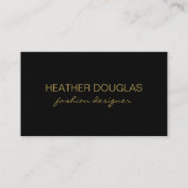 プロお洒落の（黒） 名刺 (正面)
