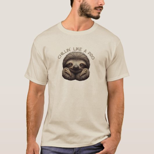 プロなナマケモノ Tシャツ (正面)