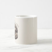 プロのような可愛いナマケモノ コーヒーマグカップ (中央)