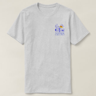 プロのように怠ける (青) Tシャツ