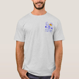 プロのように怠ける (青) Tシャツ