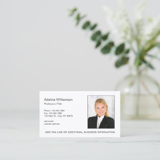 プロのエグゼクティブ写真 名刺 (スタンド正面)