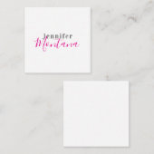 プロのエレガントな現代ミニマリストの名前 エンクロージャーカード (正面/裏面)