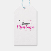 プロのエレガントな現代ミニマリストの名前 ギフトタグ (正面)