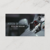 プロのオートディテイリングロゴ モバイルカーワッシュ 名刺 (正面)