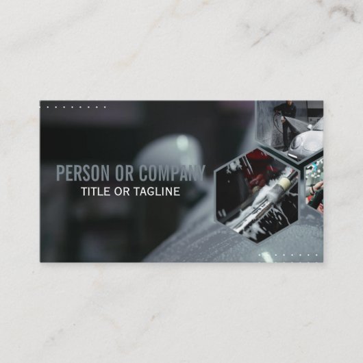 プロのオートディテイリングロゴ モバイルカーワッシュ 名刺 (正面)