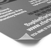 プロのカメラアイコン、写真家、写真撮影の採用 ポスター (角)