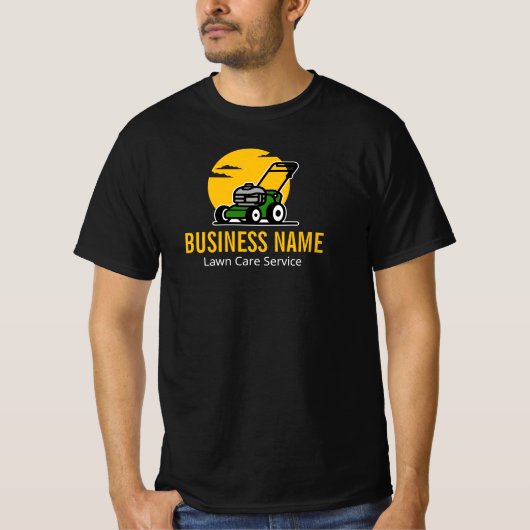 プロのグリーン刈込サービス イエローサン Tシャツ (正面)