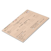 プロのケーキ カップケーキ専門店 受注フォーム ノートパッド (アングル)