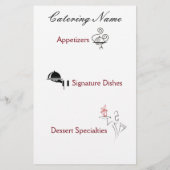 プロのケータリング フライヤー (裏面)