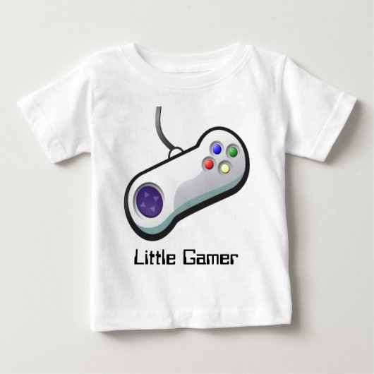 プロのゲーマー、ビデオゲームコントローラ ベビーTシャツ (正面)