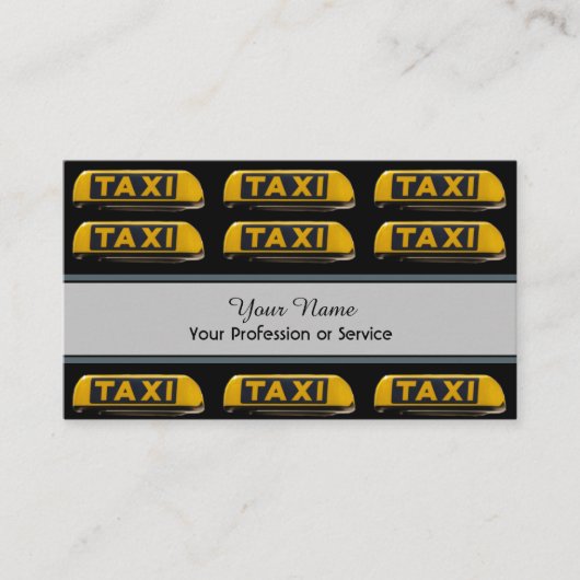 プロのタクシー運転手の名刺 名刺 (正面)
