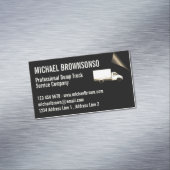 プロのダンプトラックサービス会社 マグネット名刺 (インサイチュ)