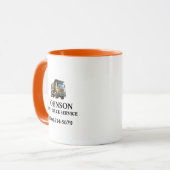 プロのダンプトラックサービス マグカップ (正面左)