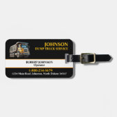 プロのダンプトラックサービス ラゲッジタグ (正面横)