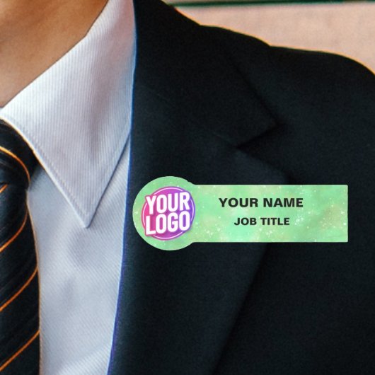 プロのチームルック:ロゴ名タグ(磁気またはピン) 名札