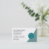 プロのデザインをした歯医者アポイントメント 名刺 (スタンド正面)