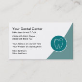 プロのデザインをした歯医者アポイントメント 名刺 (正面)