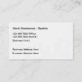 プロのデザインを実在した不動産業者 名刺 (裏面)