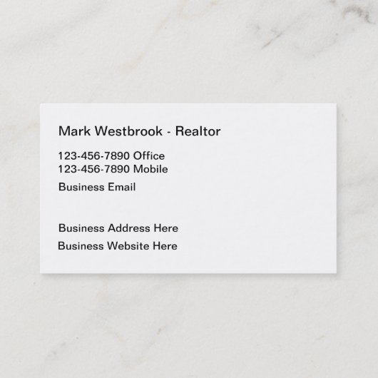 プロのデザインを実在した不動産業者 名刺 (裏面)