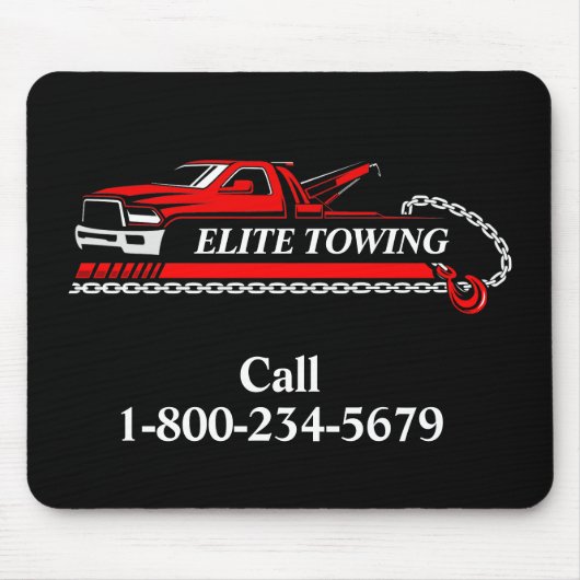 プロのトラック牽引サービス マウスパッド (正面)